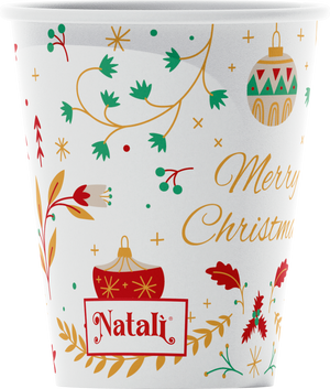 VESUVIO - Natalì Bicchieri monouso per acqua Merry Christmas 50 pz