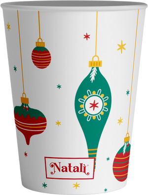 VESUVIO - Natalì Bicchieri monouso da caffè Decorazioni Natalizie 50 pz
