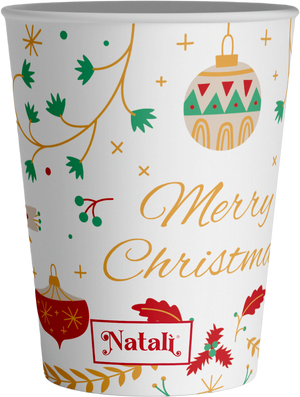 VESUVIO - Natalì Bicchieri monouso da caffè Merry Christmas 50 pz
