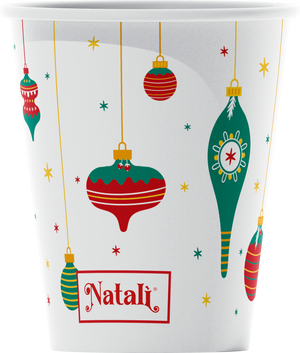VESUVIO - Natalì Bicchieri monouso per acqua Decorazioni Natalizie 50 pz