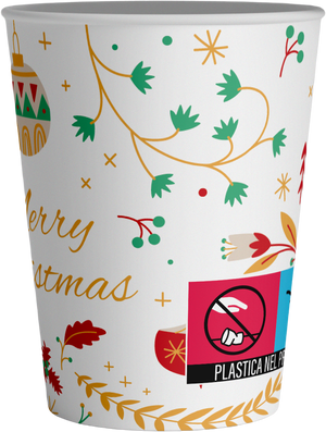 VESUVIO - Natalì Bicchieri monouso da caffè Merry Christmas 50 pz