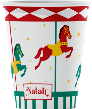 VESUVIO - Natalì Bicchieri monouso per acqua Carosello 50 pz