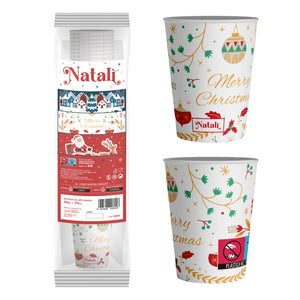 VESUVIO - Natalì Bicchieri monouso da caffè Merry Christmas 50 pz