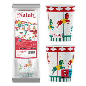 VESUVIO - Natalì Bicchieri monouso per acqua Carosello 50 pz
