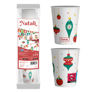 VESUVIO - Natalì Bicchieri monouso da caffè Decorazioni Natalizie 50 pz