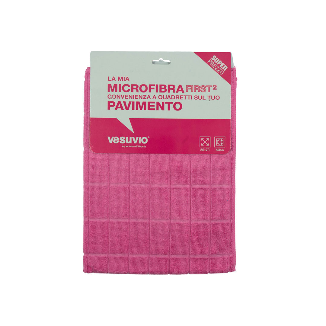 Panno microfibra assorbente con asola pulizia pavimenti casa Fatigati 50x70  6pz
